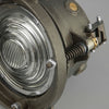 a vintage railway signal lamp restored now as a ceiling light for modern use
