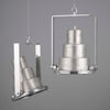 vintage industrial directional ceiling light with tiered body made out of aluminium and glass
