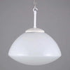 a vintage white opaline pendant light restored for modern use