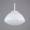 a vintage white opaline pendant light restored for modern use