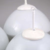 a vintage white opaline pendant light restored for modern use