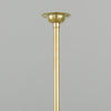 Brass plated static rod that holds a 1970's glass chandelier to the ceiling