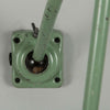 An original 1950s Anglepoise-style green machinist wall light