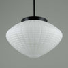 An original large retro opaline glass pendant light with black ceiling hanging gallery