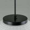 Black powder coat gallery for a retro opaline ceiling light