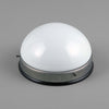 a small round surface mount vintage opaline light