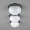 a small round surface mount vintage opaline light