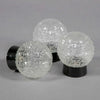 a large run of small vintage crystal cut glass surface mounted lights for wall or ceiling. A decorative vintage light made in 1960's Czechoslovakia