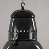 1950s Hungarian Black Enamel Industrial Pendant Light by EKA