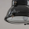 1950s Hungarian Black Enamel Industrial Pendant Light by EKA
