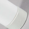 Close up of Opaline glass retro flush ceiling lights with pale grey ceramic lamp holder gallery