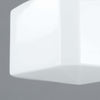 Art Deco Opaline Glass Cube Ceiling Light
