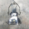 A vintage industrial aluminium cargo ceiling pendant light.