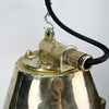 Large Industrial Brass Ceiling Light