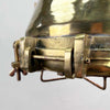 Large Industrial Brass Ceiling Light