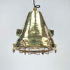 Large Industrial Brass Ceiling Light