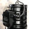 Shop for black industrial ceiling light by EOW. An original Atex light with industrial markings, reclaimed and restored for modern interiors. Compatible with LED light bulbs.