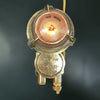Vintage industrial brass table lamp by EOW restored by Loomlight