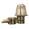 Vintage industrial brass table lamp by EOW restored by Loomlight