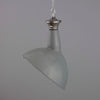 Vintage industrial 1950s grey enamel factory light with angled directional shade by Benjamin Eletrical