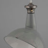 Vintage industrial 1950s grey enamel factory light with angled directional shade by Benjamin Eletrical