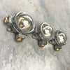 small wall spot lights as a set of 3. Industrial style aluminium wall mounted sport lights.