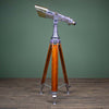 Shop for large antique Nikon 20 x 120 binocular telescope made in Japan by Nippon Kogaku mounted to large hard wood tripod. These are big eye binoculars ideal for long distance viewing. We ship them worldwide with free delivery