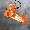 Vintage industrial orange strip light. Retro Edison Tube Strip Light refurbished by British lighting restoration specialists Loomlight. Heritage lighting for modern interiors