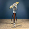 Vintage Japanese 20x120 binoculars with illumination controls on hardwood and aluminium tripod professionally restored for sale