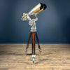 1984 Vintage large Japanese binoculars on a hardwood and aluminium tripod.