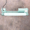 Our original industrial flameproof striplight is professionally refurbished. Fitted with LED T8 tubes and refinished with marine green paint, these retro light fixtures have been transformed into an industrial feature ceiling light perfect for modern interiors.