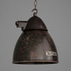 Small Black bakelite vintage industrial ceiling light