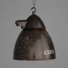Small Black bakelite vintage industrial ceiling light
