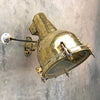 This reclaimed 1970's Japanese industrial brass wall washer light brings timeless character and functionality to your space. Originally salvaged from old ships where it was used as a searchlight. We fully restore this fixture in-house 