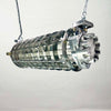 vintage industrial 2ft strip light with cage reclaimed industrial lighting fully refurbished. Fitted with T8 LED tubes.