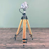 The Moneypenny industrial style floor lamp is a beautifully compact and unique vintage floor lamp. Paired with an extendable solid wood Billingham tripod to create a characterful vintage industrial tripod floor lamp