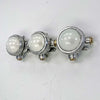 Shop unusual wall lights at Loomlight, restored vintage industrial lighting. This quirky trio of industrial spotlights has frosted glass and compatible with LED bulbs.