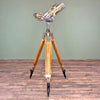Shop for a refurbished set of antique binoculars paired with a German tripod with brass fittings and hard wood construction. Nikko 15x80WWII military binoculars originally used for land, sea and air observation.