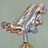 Shop for a refurbished set of antique binoculars paired with a German tripod with brass fittings and hard wood construction. Nikko 15x80 WWII military binoculars originally used for land, sea and air observation.