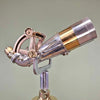 Shop for a refurbished set of antique binoculars paired with a German tripod with brass fittings and hard wood construction. Nikko 15x80 WWII military binoculars originally used for land, sea and air observation.