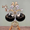 Shop for a refurbished set of antique binoculars paired with a German tripod with brass fittings and hard wood construction. Nikko 15x80 WWII military binoculars originally used for land, sea and air observation.