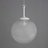 Retro Cross-Cut Glass Globe Pendant Lighting