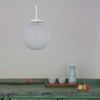Retro Cross-Cut Glass Globe Pendant Lighting