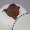 Hungarian Vintage White Enamel Factory Pendant Lights