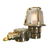 Vintage industrial brass table lamp by EOW restored by Loomlight