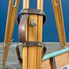 A.h.Hall & Bros vintage hard wood and bronze vintage tripod for the fuji meibo 15x80 vintage binoculars