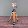 The Moneypenny industrial style floor lamp is a beautifully compact and unique vintage floor lamp. Paired with an extendable solid wood Billingham tripod to create a characterful vintage industrial tripod floor lamp