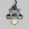 Vintage industrial mini pendant light manufactured by Legrand made circa 1980-1990. An explosion proof aluminium small ceiling light restored by Loomlight to be used in modern interiors.