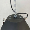 Matt black vintage industrial ceiling light made out of solid steel