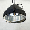 Matt black vintage industrial ceiling light made out of solid steel